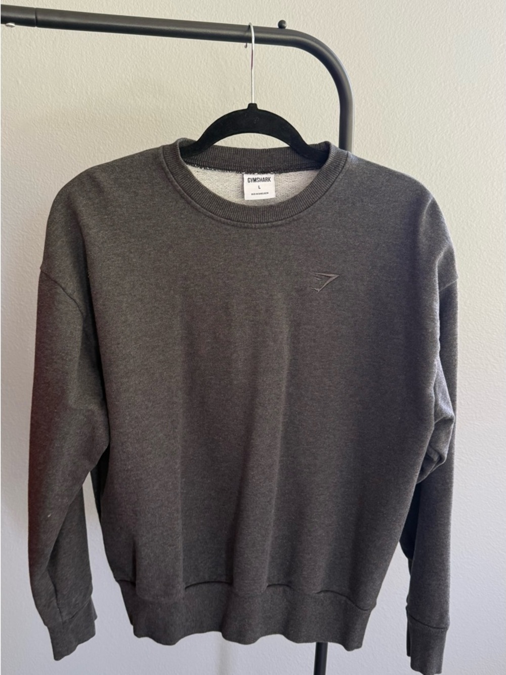 Gymshark Men's Crewneck Sweatshirt in Charcoal Gray